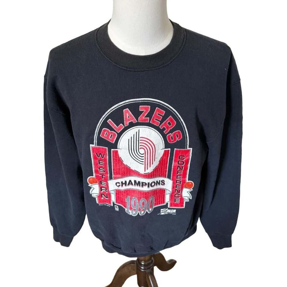 Vintage 99’s Salem Sportswear Portland Trail Blazers Sweatshirt Size XL 1990 Cha